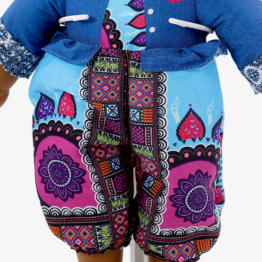 Positively Perfect Raven Toddler Doll – 14" African American Baby Doll with Curly Hair & Geometric Pajamas | Empowering Gift for Ages 3+
