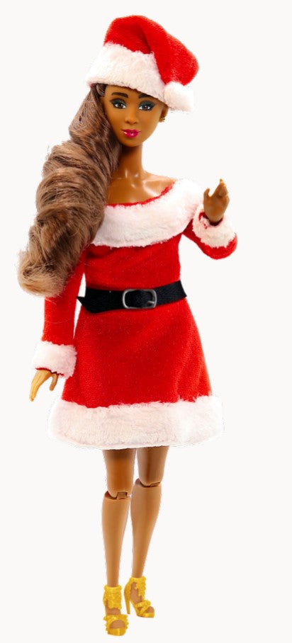 open lace back dress Mrs. Claus Santa Suit for 11.5