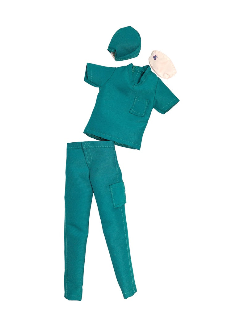 male fashion doll doctor scrubs nurse surgeon