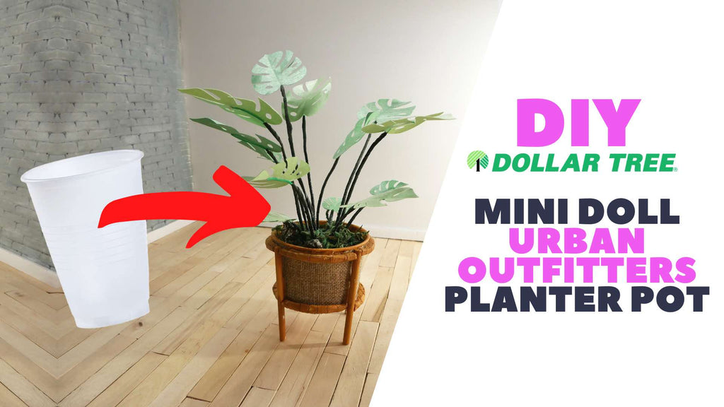 DIY Mini Doll Plant Planter Pot inspired by Urban Outfitters