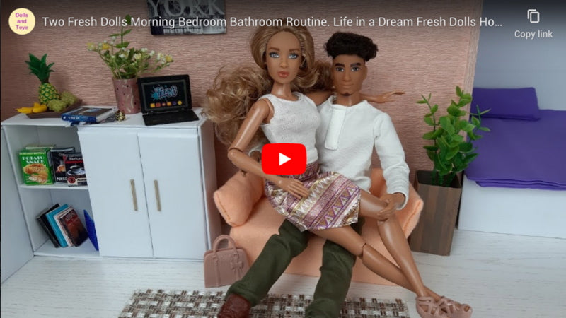 Dolls & Toys Newest Fresh Doll Family Morning Bedroom Bathroom Routine & Dream Fresh Dolls House