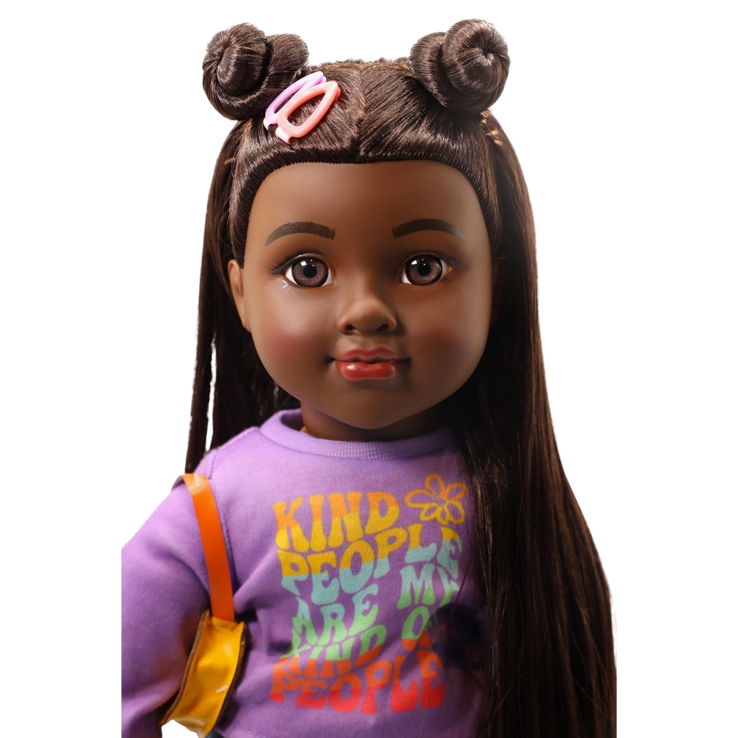 Positively Perfect Fresh Dreamer Cheyenne 18" Doll – African American Doll with Natural Hair, Stylish Outfit & Soft Body
