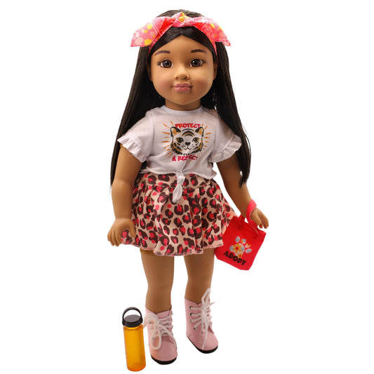 Positively Perfect Fresh Dreamer Sable 18" Doll – African American Fashion Doll with Natural Hair & Soft Body