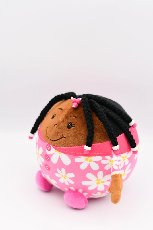 Fresh Cuddles Alicia Beads Plush Toy – 6" Soft Stuffed Doll with Beads | Cute Gift for Kids & Collectors