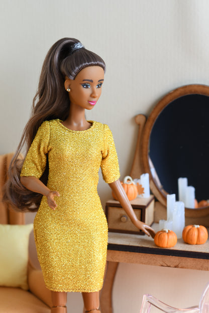 Keisha 11.5" Fresh Doll – Posable Fashion Doll with Fresh Finity Wear & Signature Green Bottom Shoes Collectible Doll for Kids 6+