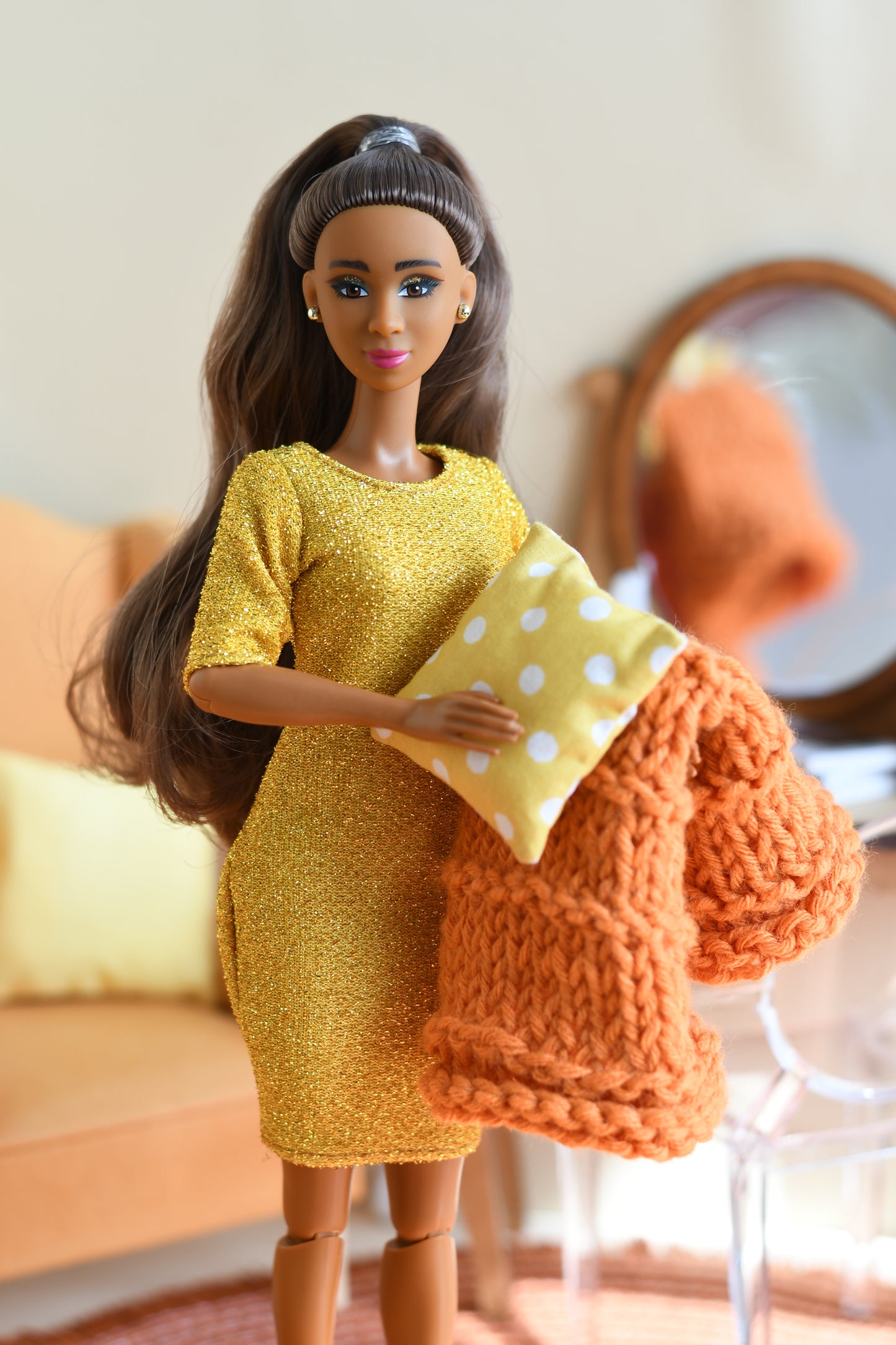 Keisha 11.5" Fresh Doll – Posable Fashion Doll with Fresh Finity Wear & Signature Green Bottom Shoes Collectible Doll for Kids 6+