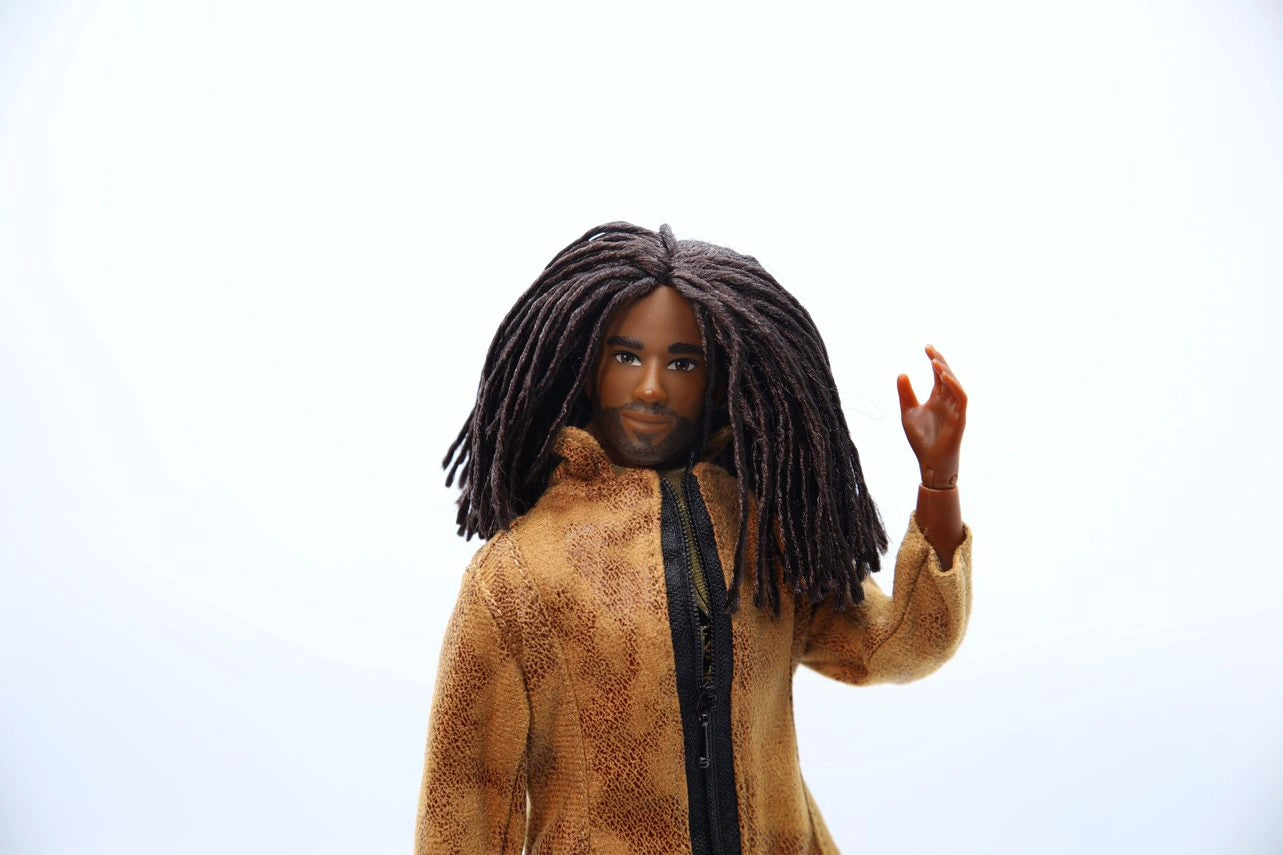 Fresh Squad Platinum Collection Miles Doll – 11.5-inch posable musician with stylish fashion and Fresh-Finity Locs™ hairstyle.