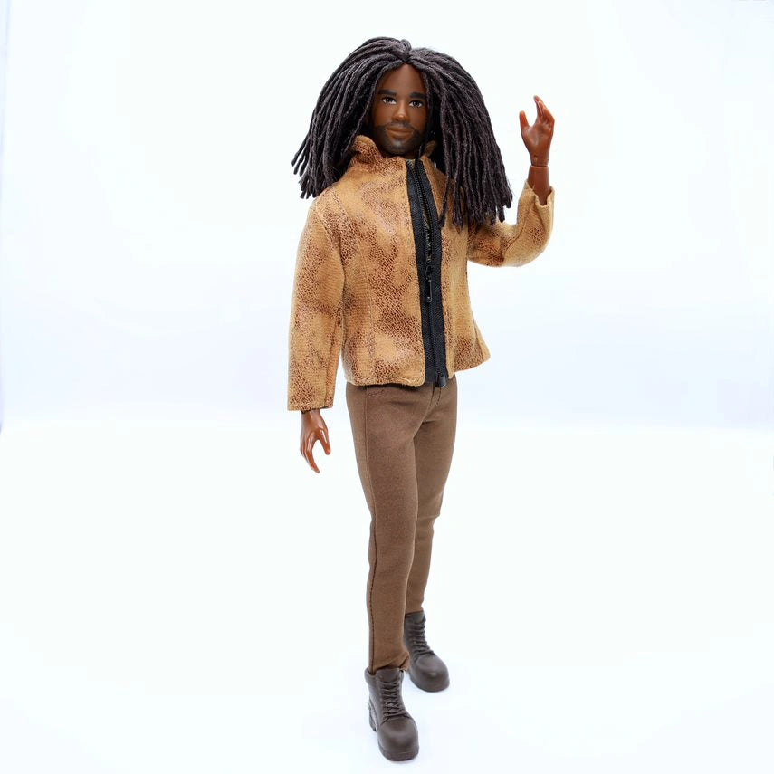 Fresh Squad Platinum Collection Miles Doll – 11.5-inch posable musician with stylish fashion and Fresh-Finity Locs™ hairstyle.