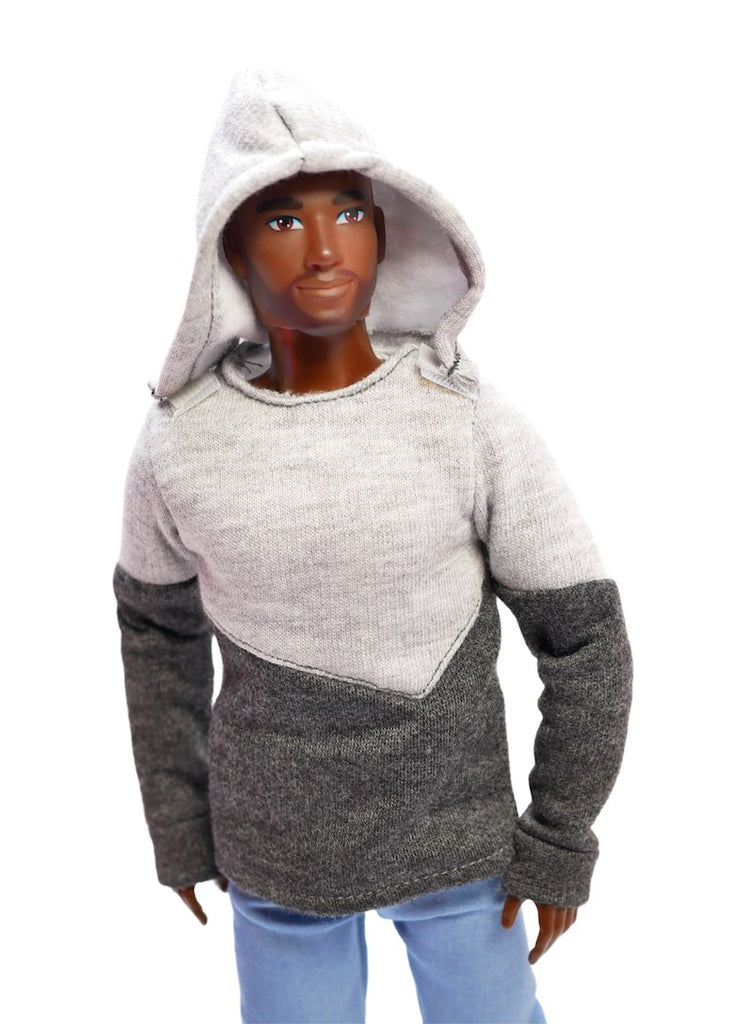 anthony black male fashion doll hoodie jeans fresh squad dolls