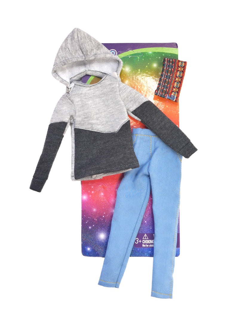 black male fashion doll clothings hoodie denim jeans fresh dolls