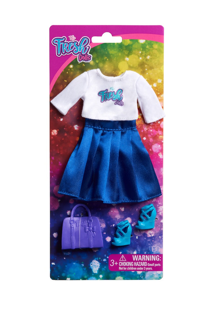 curvy fashion doll clothing fresh dolls blue skirt