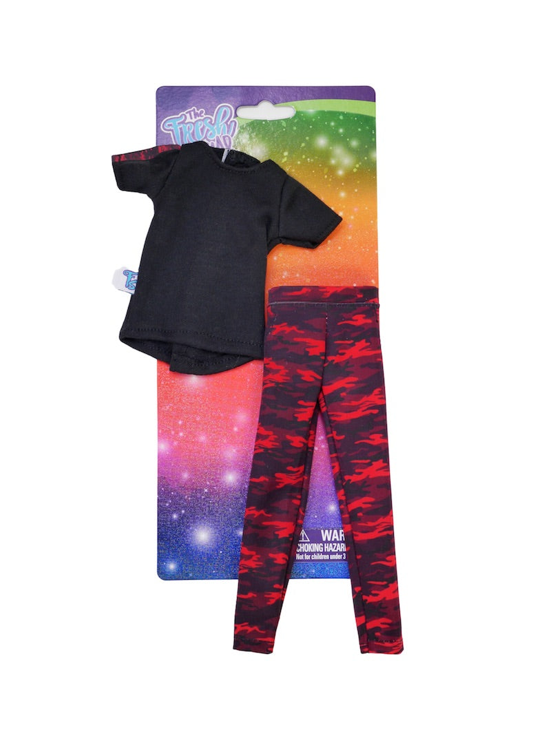 male fashion doll red camo fashion pack fresh squad dolls